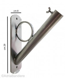 ATTACCO MURALE IN FERRO ZINCATO